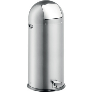 helit Poubelle à pédale 'the step dome', 52 litres, noir