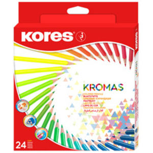 Kores Crayon de couleur 'Kromas', étui en carton de 12