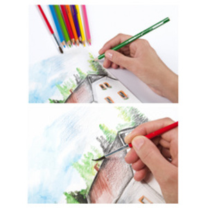 Kores Crayon de couleur aquarellable 'Akuarelle', étui de 12