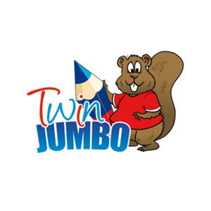 Kores Crayon de couleur TWIN Jumbo, bleu/rouge, triangulaire