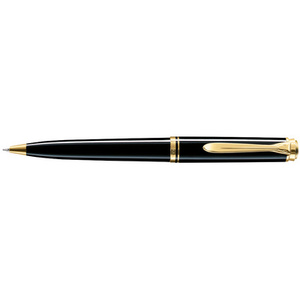 Pelikan Stylo à bille rotatif 'Souverän 600', noir/or