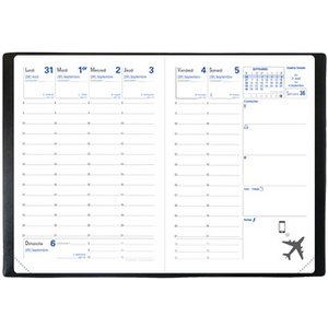 QUO VADIS Agenda de poche 'Randonnée', 2026, noir