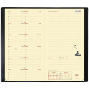 QUO VADIS Agenda de poche 'Italnote', 2026, Impala, noir