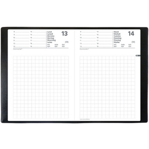 QUO VADIS Agenda 'Maor' avec crayon, 2026, noir