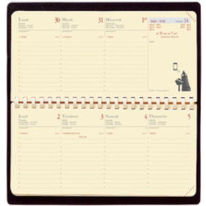 QUO VADIS Agenda de poche 'Planital', 2026, Impala noir