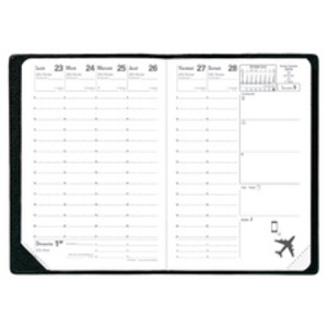 QUO VADIS Agenda de poche 'Affaires', 2026, Impala noir