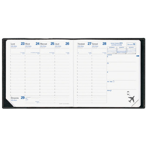 QUO VADIS Agenda 'Exécutif', 160 x 160 mm, 2026, Impala noir