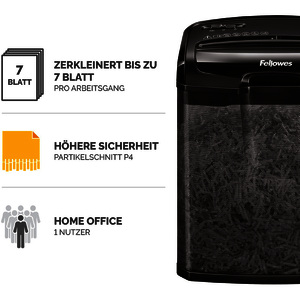 Fellowes Destructeur de documents Powershred M-7M, noir