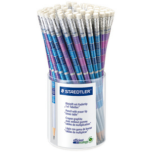 STAEDTLER Crayon graphite '1 x 1', rond, avec gomme
