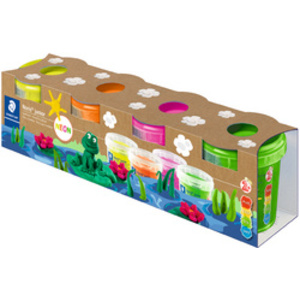 STAEDTLER Set de pâte à modeler Noris junior, couleurs fluo