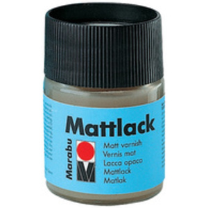Marabu Vernis mat, mat, 50 ml, dans une boîte en verre