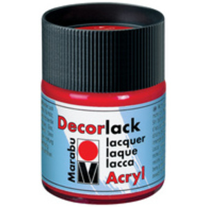 Marabu Vernis acrylique 'Decorlack', rouge carmin, 50 ml,