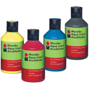 Marabu Couleur pour linogravure Aqua, 250 ml, blanc