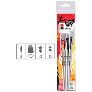 Marabu Kit de pinceaux 'Basics', équipement de base