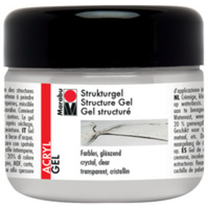 Marabu Gel structuré, 225 ml, brillant incolore,