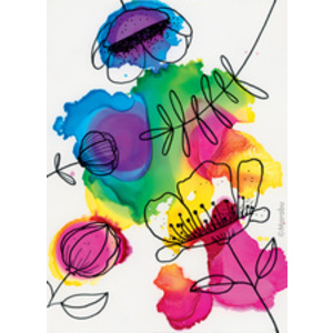Marabu Set d'encre permanente Alcohol Ink FLOWERS