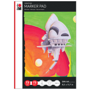 Marabu Bloc de papier pour marqueur Marker Pad GRAPHIX