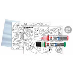 Marabu Kit Window Color 'XMAS Traditional', 6 x 25 ml