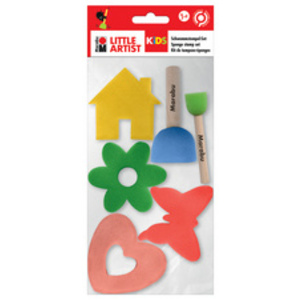 Marabu KiDS Set de tampons-éponges Little Artist, set de 6