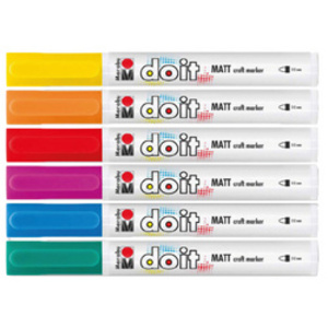 Marabu Marqueur acrylique DO IT Craftmarker, set de 6