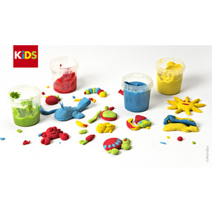 Marabu KiDS Set de pâte à modeler, couleurs de base
