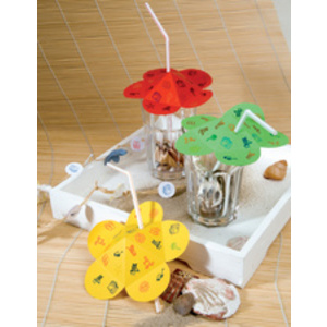 HEYDA Kit de tampons à motif 'vacances', en boîte ronde