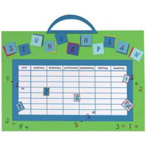 HEYDA Kit de tampons à motifs 'alphabet', boîte transparente