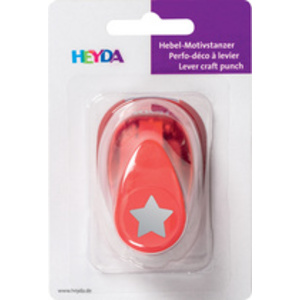 HEYDA Perforatrice à motif 'étoile', petit, couleur: rouge