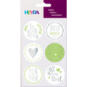 HEYDA Sticker rond 'Birthday', diamètre: 40 mm