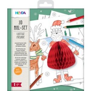 HEYDA Kit de coloriage 3D 'Noël', 15 pièces