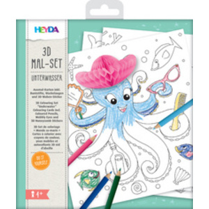 HEYDA Kit de coloriage 3D 'Princesse', 15 pièces