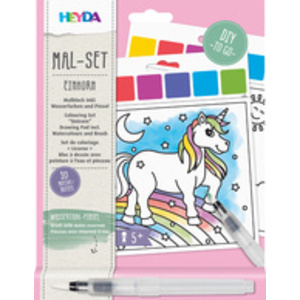 HEYDA Kit d'aquarelles 'Licorne', 10 motifs