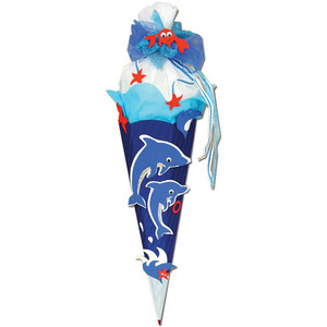 ROTH Kit de bricolage de cornet scolaire 'dauphin', hexago-