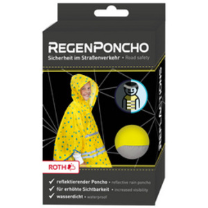 ROTH Poncho de pluie enfants ReflActions 'Roar', jaune/bleu