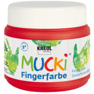 KREUL Gouache aux doigts 'MUCKI', 150 ml, rouge