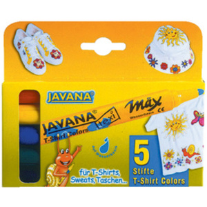 KREUL Marqueurs textiles medium, set de 5