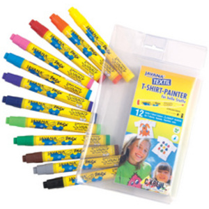 KREUL Marqueurs textiles medium 'Junior', set de 12