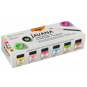 KREUL Peinture pour textiles JAVANA, kit couleur tendance