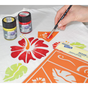 KREUL Peinture pour textiles JAVANA 'métallique',set créatif