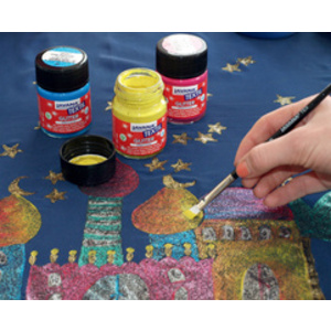 KREUL Peinture pour textiles JAVANA 'paillette', set créatif