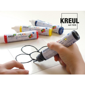 KREUL Window Color Peinture de contour Pen'MUCKI',noir,29 ml