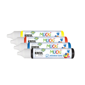 KREUL Window Color Pen 'MUCKI', kit de 4