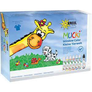 KREUL Window Color Pen 'MUCKI', kit de 7