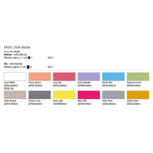 KREUL Marqueur à craie Chalky, Medium, Frosty Apricot