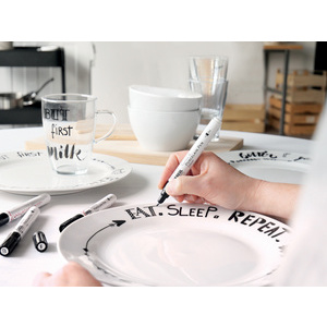 KREUL Marqueur pour porcelaine & verre, set de 4