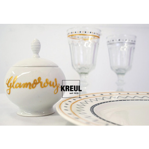 KREUL Marqueur Glass & Porcelain Pen Glamour, set de 4