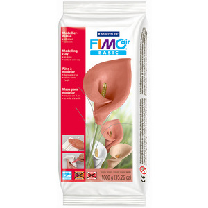 FIMO air Pâte à modeler, durcit à l'air, 1.000 g, blanc