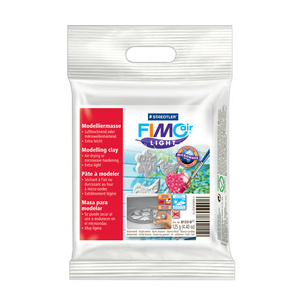 FIMO air LIGHT Pâte à modeler, durcit à l'air, 125 g, blanc