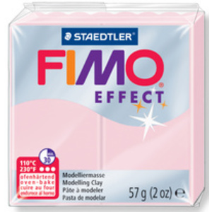 FIMO EFFECT Pâte à modeler, à cuire, 57 g, quartz rose