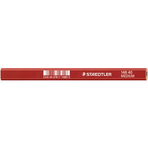 STAEDTLER Crayon de charpentier 'moyen', ovale, marron rouge